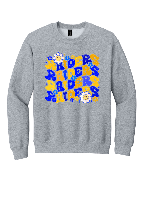 Crewneck Sweatshirt- Hearts Raiders