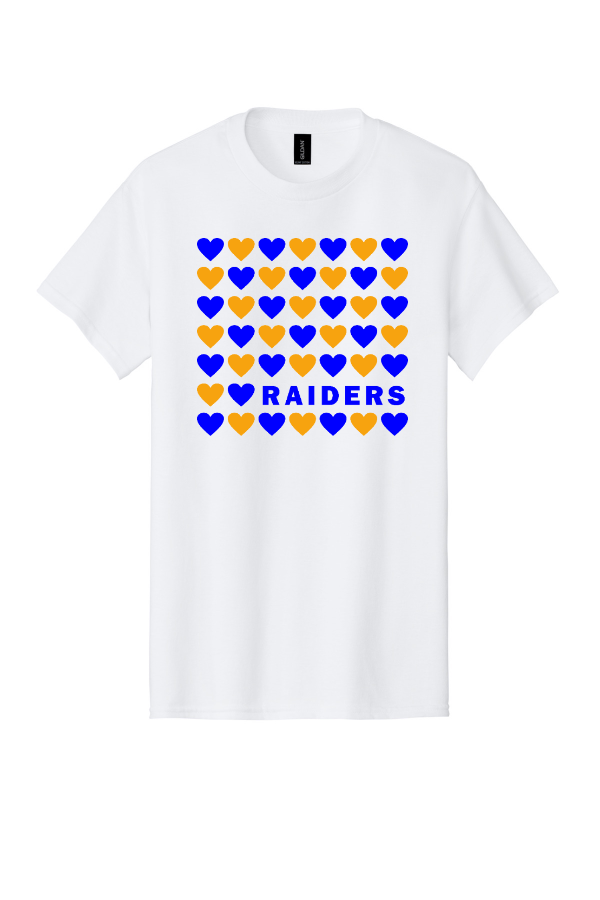 Cotton T-Shirt - Raider Hearts