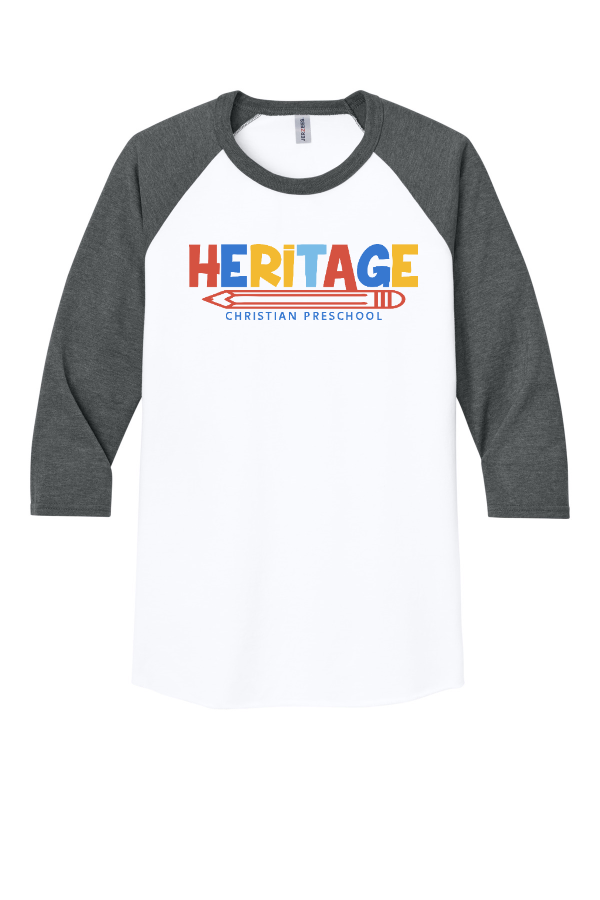 Unisex Premium Blend Combed Ring Spun 3/4-Sleeve Raglan - preschool
