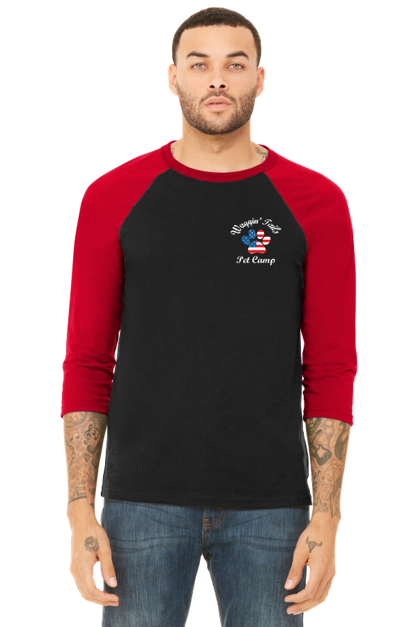 Unisex 3/4-Sleeve Baseball Tee