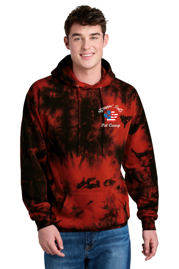 Crystal Tie-Dye Pullover Hoodie