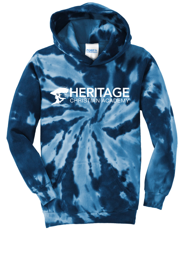 Tie-Dye Pullover Hooded Sweatshirt
