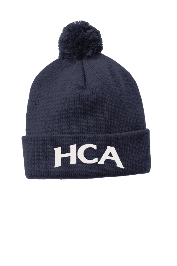 Solid Pom Pom Beanie