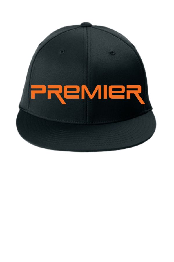 Flexfit cool & dry FLAT bill. Puff Embroidery