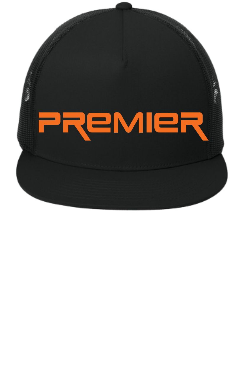 YP Classics 5 panel Trucker. Regular Embroidery.