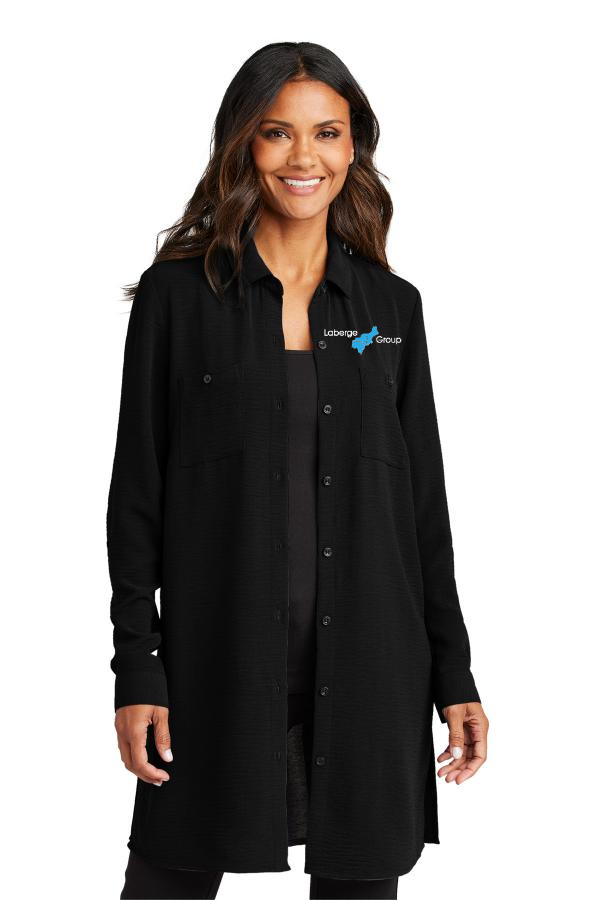 Ladies Textured Crepe Long Tunic