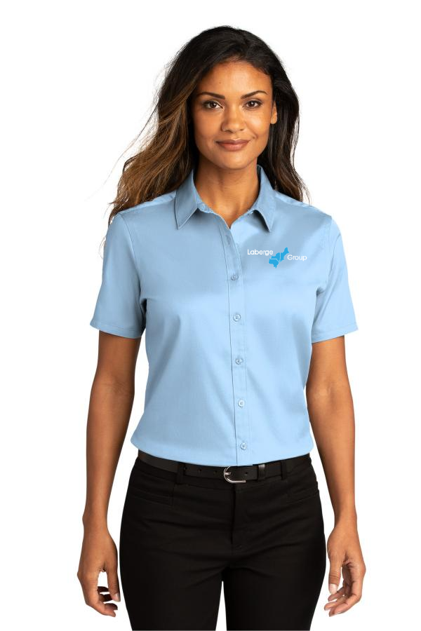 Ladies Short Sleeve SuperPro ReactTwill Shirt