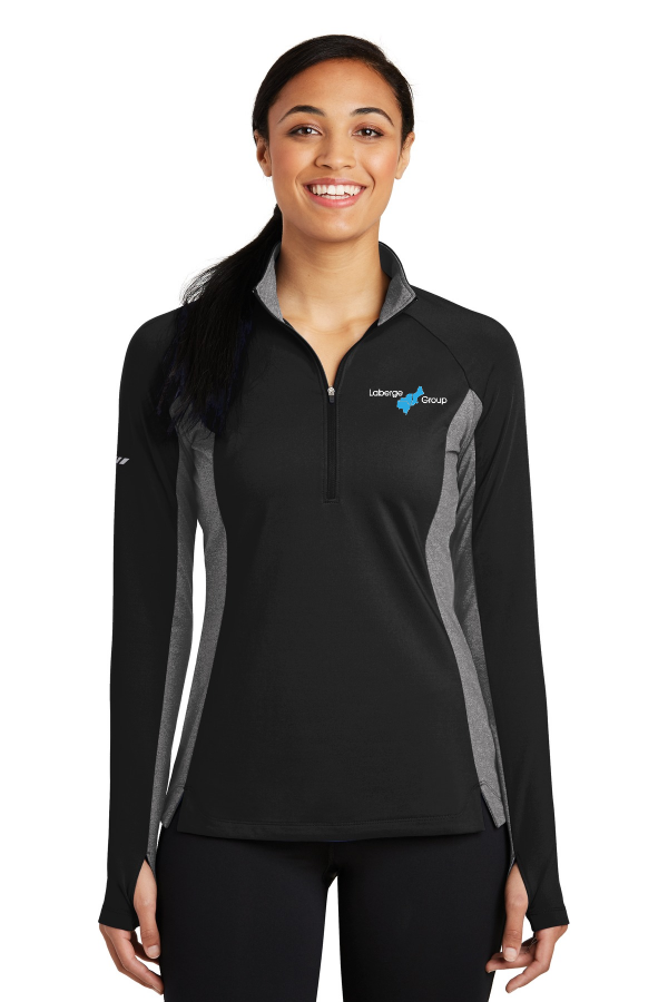 Women s Sport-Wick Stretch Contrast 1/4-Zip Pullover