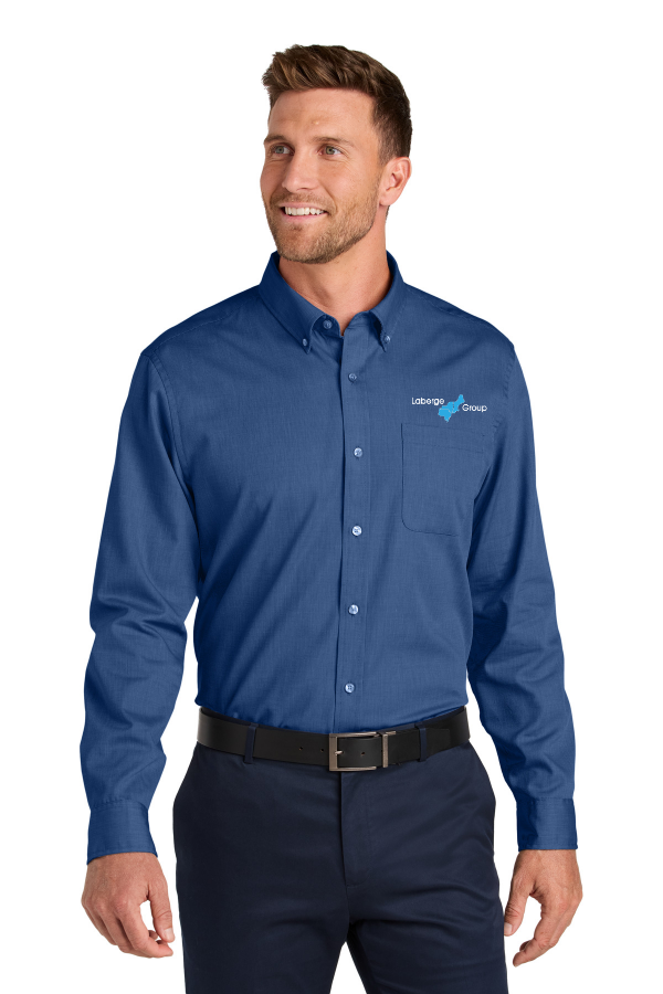 Long Sleeve Nailhead Easy Care Shirt