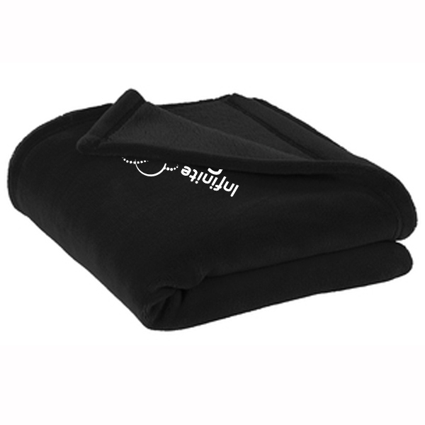 8721 Alpine Fleece Minky Touch Luxury Blanket- Black