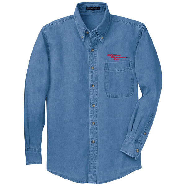 TLS600 Tall Long Sleeve Denim Shirt