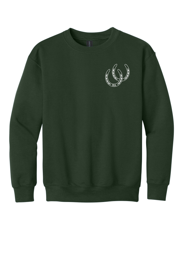 Youth - Heavy Blend Crewneck Sweatshirt - Forest Green -