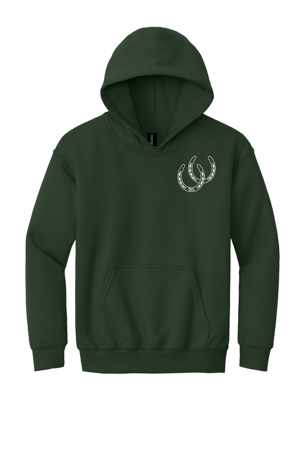 Youth -Heavy Blend Hooded Sweatshirt - Forest Green