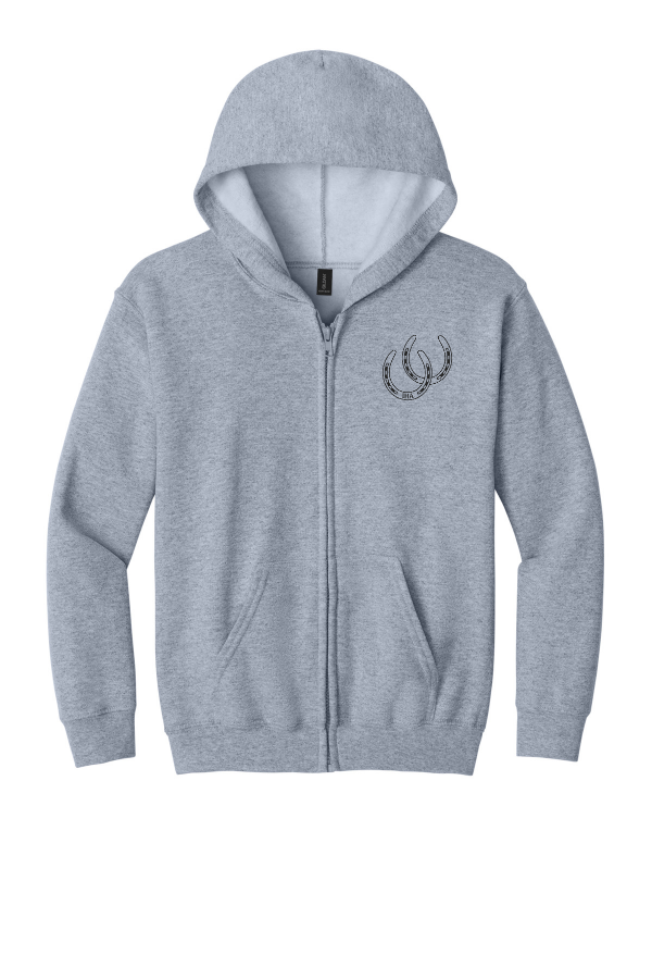 Youth -Heavy Blend Full-Zip Hooded Sweatshirt